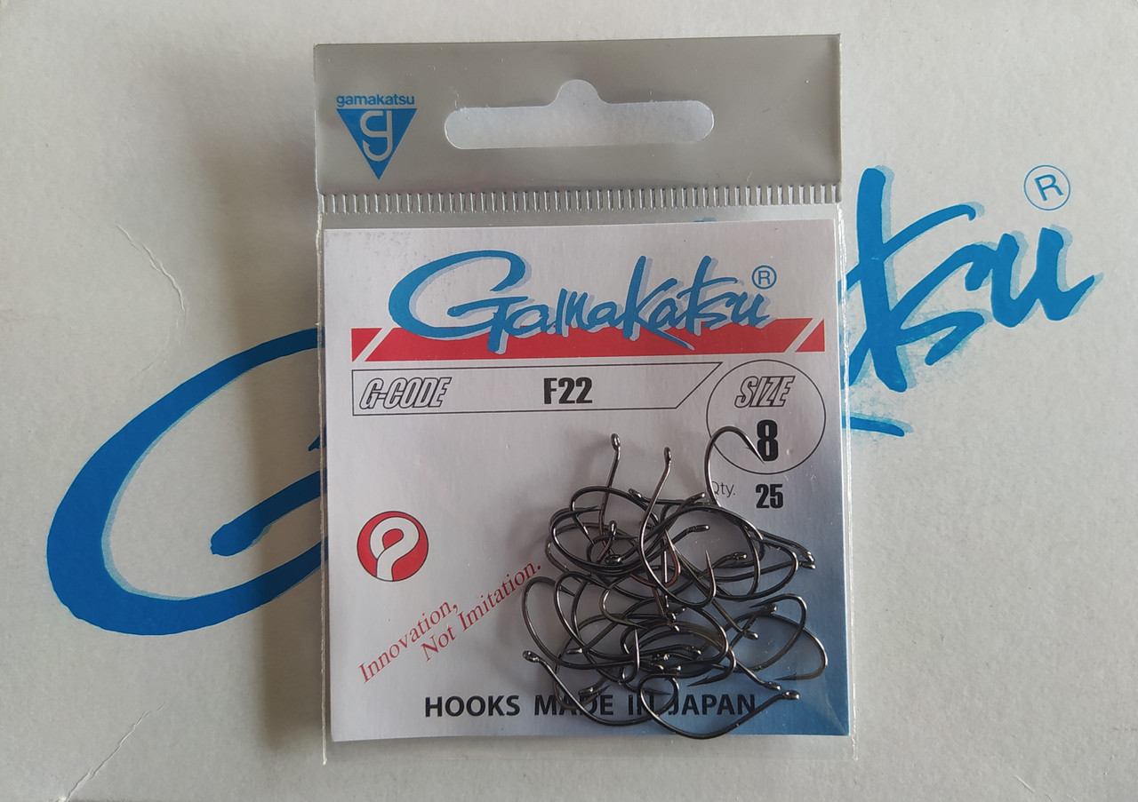 Гачки Gamakatsu F22 black 008 (25шт)