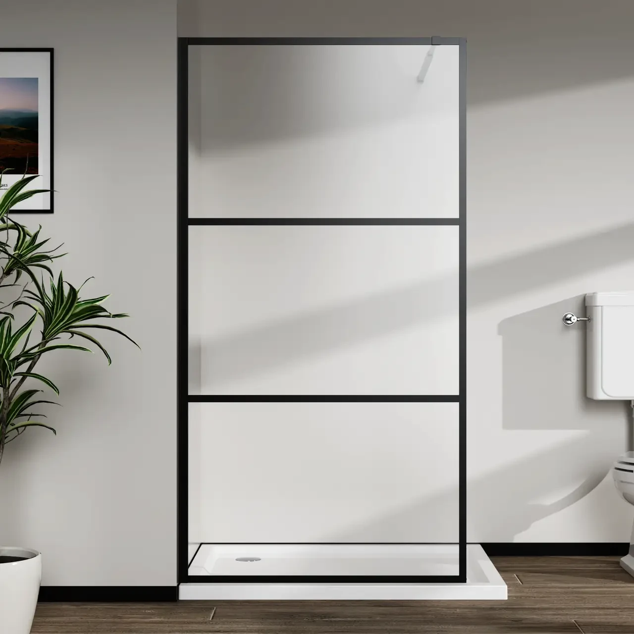 Скляна душова кабіна AVKO Glass S257 190х90 Clear перегородка для душу W_1460