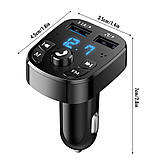 FM Модулятор Car Bluetooth CCZ000063 Handsfree USB 3.1A, фото 5