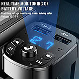 FM Модулятор Car Bluetooth CCZ000063 Handsfree USB 3.1A, фото 7