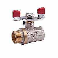 Кран шаровой Valve 1/2" ВН для воды (бабочка)