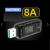 USB тестер напруги та струму WITRN A2 (з визначенням протоколів заряджання)