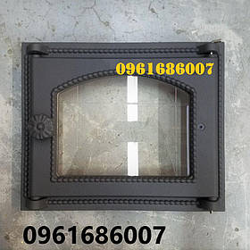 Дверцята топочна зі склом