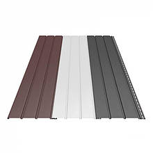 Панель софіту Айдахо біла для підшивки покрівлі: 3м х 0,3м (0.9 м2) без перфорації