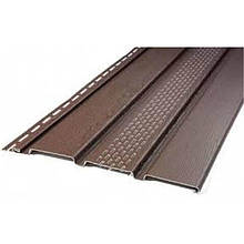 Панель софіту Айдахо коричнева для підшивки покрівлі: 3м х 0,3м (0.9 м2) з перфорацією