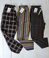 Штани вільні жіночі лляні котонові укорочені