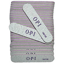 Пилка-міні (упаковка - 25шт.) двостороння OPI овальна, 8.5 см. 100/150 гріт.