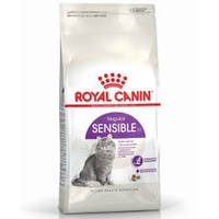 Сухой корм для привередливых кошек с чувствительным пищеварением Royal Canin Sensible 33 2кг домашняя птица