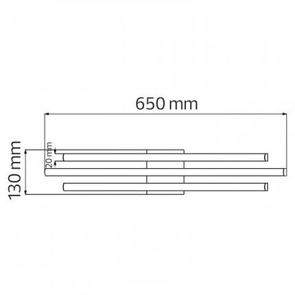 Люстра Horoz LIBERTY SMD LED 30 W 4000 K чорний 019-054-0030-020, фото 2