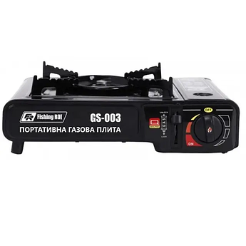 Газова портативна плита FR PG-01 чорна в кейсі. Для туризму, кемпінгу, економна, 2.3 кВт.