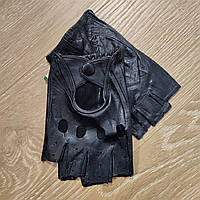 Жіночі шкіряні короткопалі рукавиці "Batulu" колір чорний розмір S / 6,5"