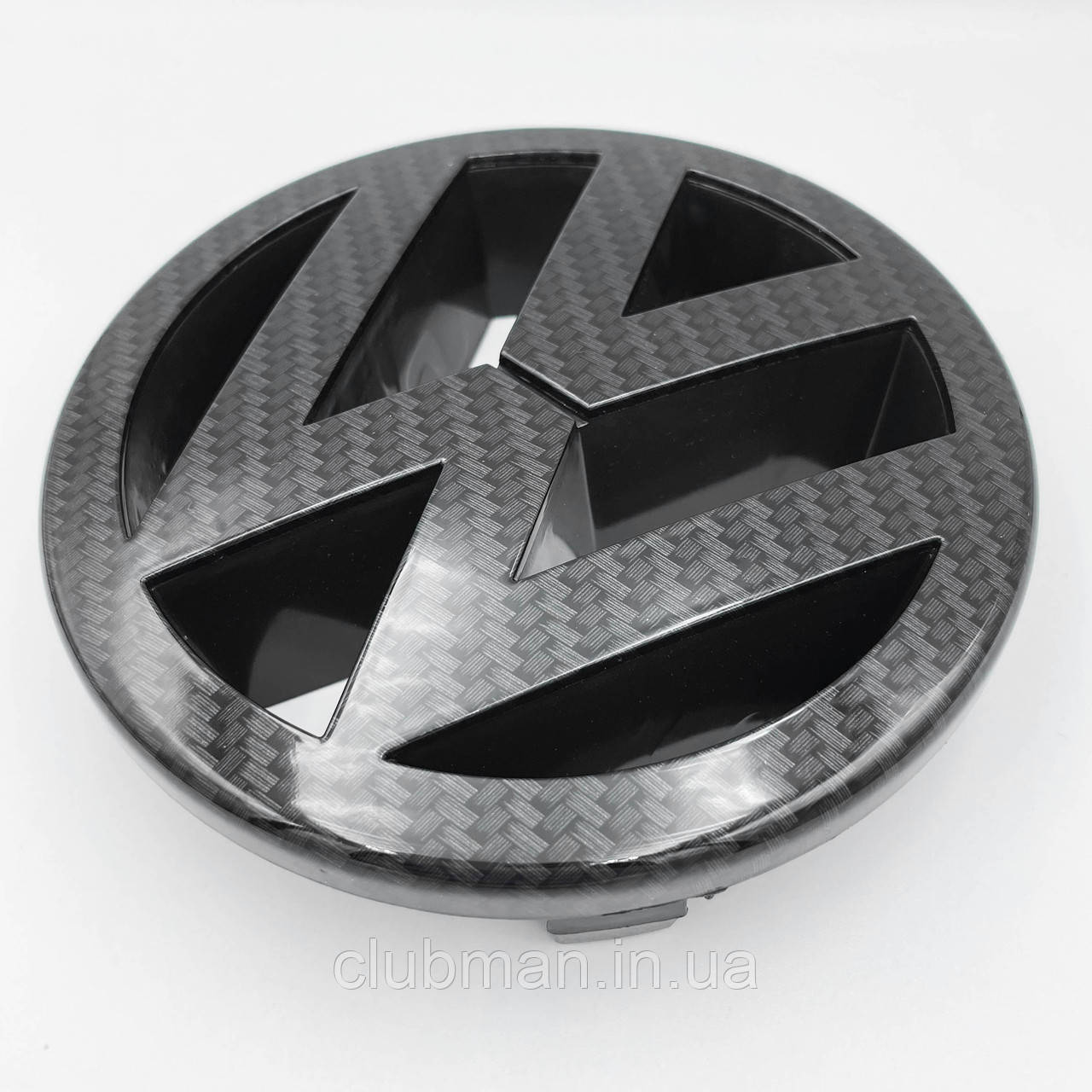 Емблема перед, значок решітки радіатора VW Volkswagen 125 мм GOLF 5, Polo, Touran, CADDY, EOS Карбон