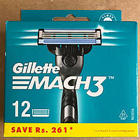 Картриджі для гоління Gillette Mach3 12 шт.