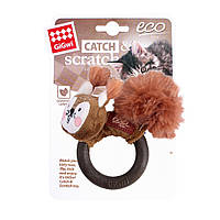 Іграшка для Котів Gigwi Catch&Scratch Білка Кільце та Плюш