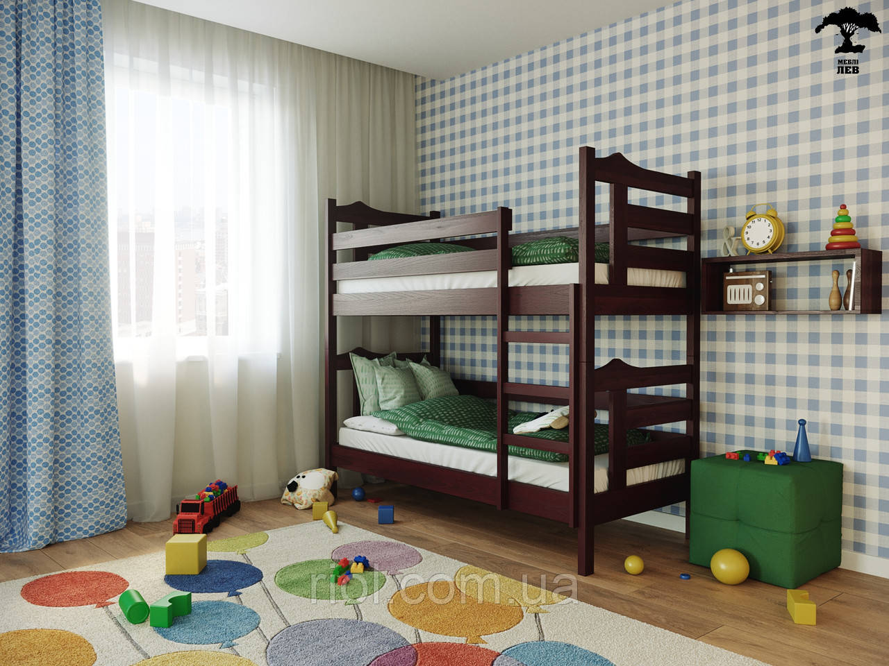 Двоповерхове дитяче ліжко-трансформер Санта Бук, фото 1