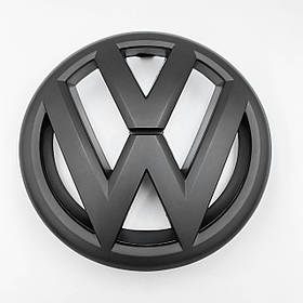 Эмблема передня VW Volkswagen (Фольцваген) 130мм JETTA 6 (2010-2014) - Чорний Матовий (5C6853601)