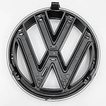 Эмблема передня VW Volkswagen (Фольцваген) 130мм JETTA 6 (2010-2014) - Чорний Матовий (5C6853601), фото 6
