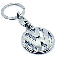 Значок Брелок Volkswagen Фольцваген для ключей автомобиля 32 мм Серебро