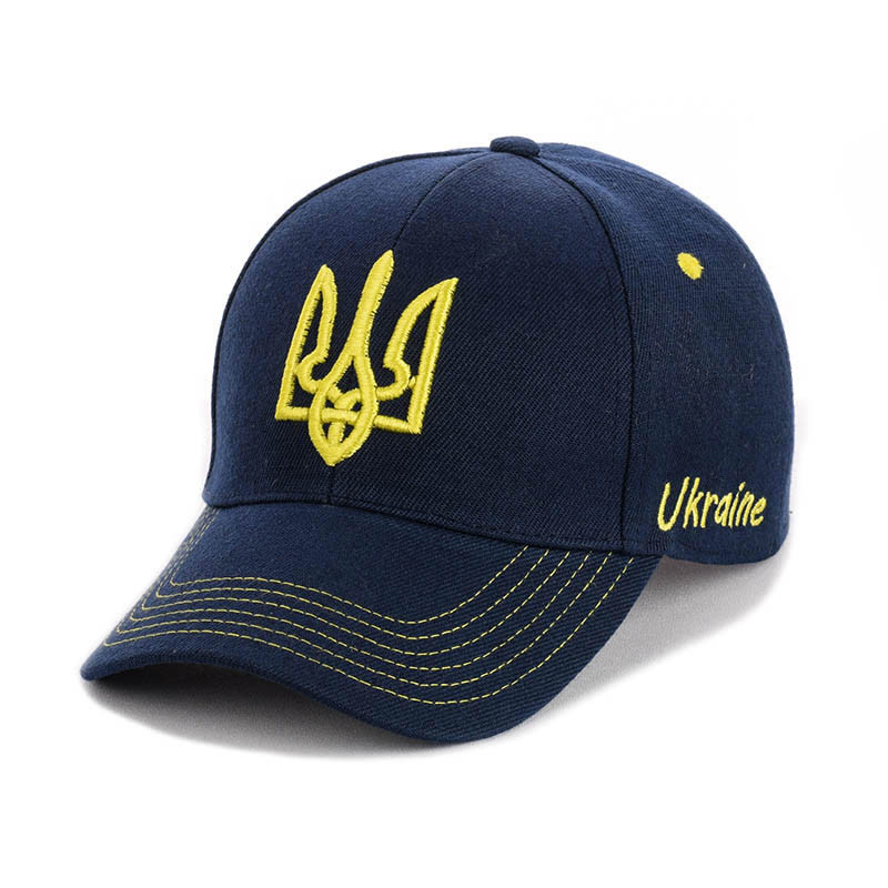 Бейсболка "Ukraine" тризуб темно-синій