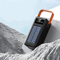 POWER BANK YM-636CX На 40000mAh З Сонячною Панеллю + 4 Шнура + Швидка Зарядка, фото 2
