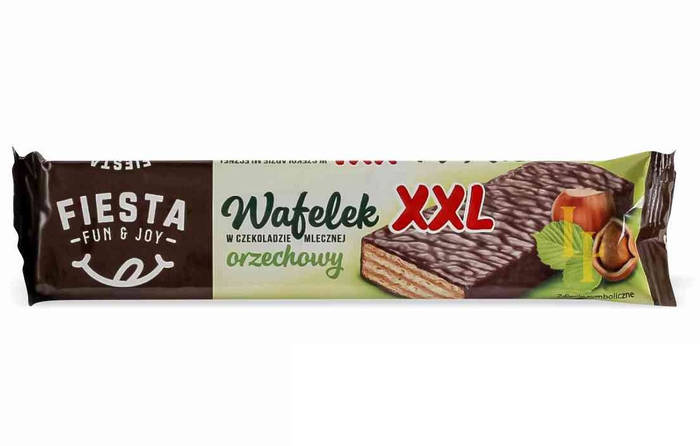 Вафли в Шоколаде Fiesta XXL Orzechowy Ореховые 50 г Польша (ID ...