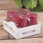 Свічка Bispol бордо 416-10 (набір 4шт)