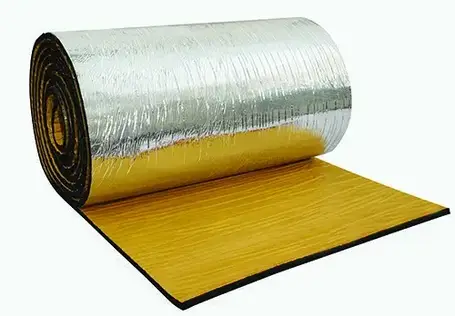 Спінений каучук, самоклеючий + металізаційна плівка (Туреччина).