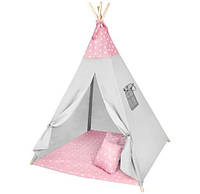 Палатка Teepee Pink Stars для детей Польша Iso Trade 8705