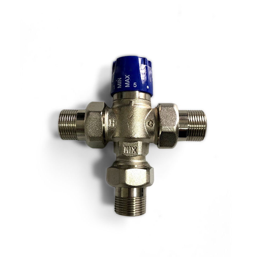 Триходовий термостатичний змішувальний клапан ГВС 1" RBM, фото 1