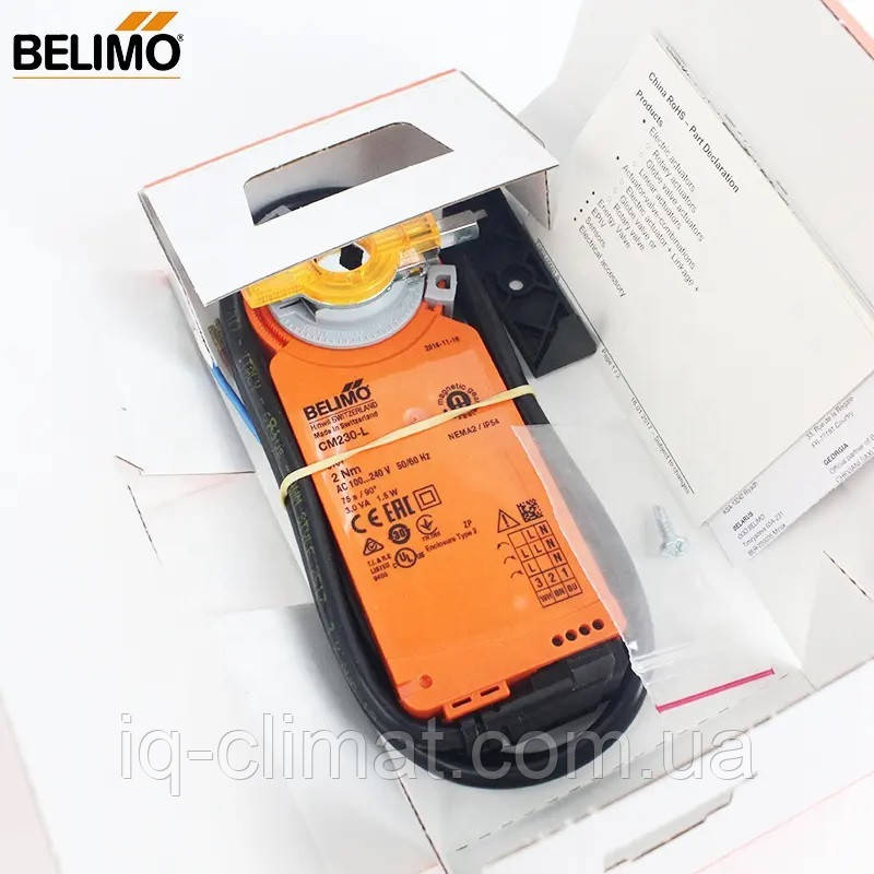 CM230-L электропривод Belimo для воздушной заслонки 0,4 м² - фото 6 - id-p285735122