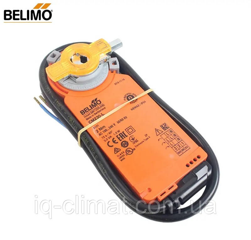 CM230-L электропривод Belimo для воздушной заслонки 0,4 м² - фото 2 - id-p285735122