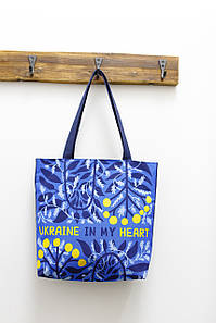 Жіноча тканинна сумка Tenderness "Ukraine in my heart"