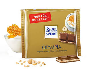 Шоколад Молочний Ritter Sport Olympia Ріттер Спорт Олімпія 100 г Німеччина
