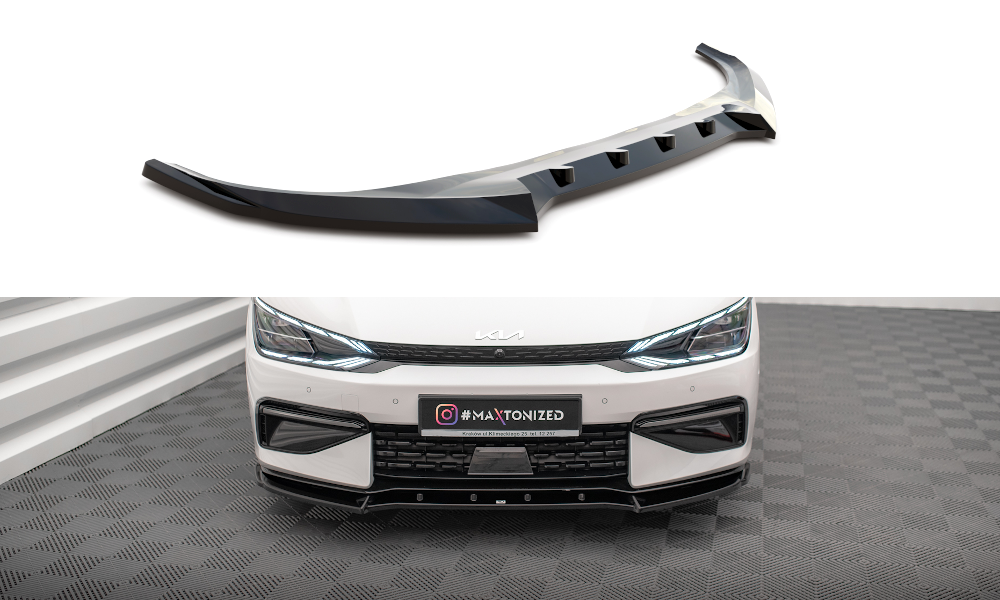 Сплітер Kia EV6 GT-Line тюнінг обвіс губа спідниця елерон (V2), фото 1