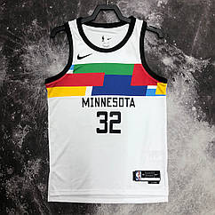 Біла майка джерсі Таунс 32 Міннесота Towns Minnesota Timberwolves 2022-2023