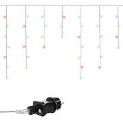 Різдвяні вогні — бурульки 300 світлодіодів багатобарвні 31В Польща Iso Trade 11518