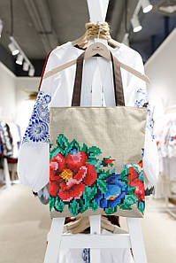 Жіноча тканинна сумка Original "Квіткова вишивка"