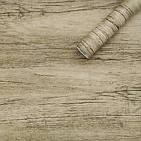 Пленка для мебели кухни Дерево с прожилками Канадский клен Рулон 10 м ширина 45 см Серый декоративные пленки