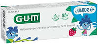 Детская зубная паста гель GUM Junior 6-12 лет, 50 мл