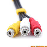 Кабель перхідник із тюльпана на мініджек 2-RCA => 3.5 Jack, фото 4