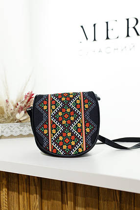 Молодіжна сумка Saddle "Українські квіти", фото 1