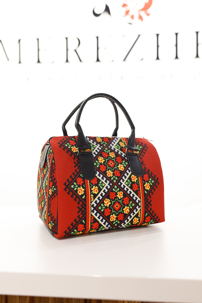 Сумка бочка Barrel "Український квітковий орнамент": продаж, ціна у ...