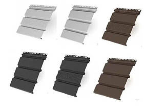 Панель софіту Айдахо для підшивки звісу покрівлі: 3м х 0,3м (0.9 м2) з перфорацією та без