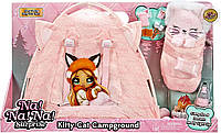 НА НА НА Сюрприз Кемпинг Кошечка-сюрприз палатка Na Na Na Surprise Kitty-Cat Campground Tent Playset