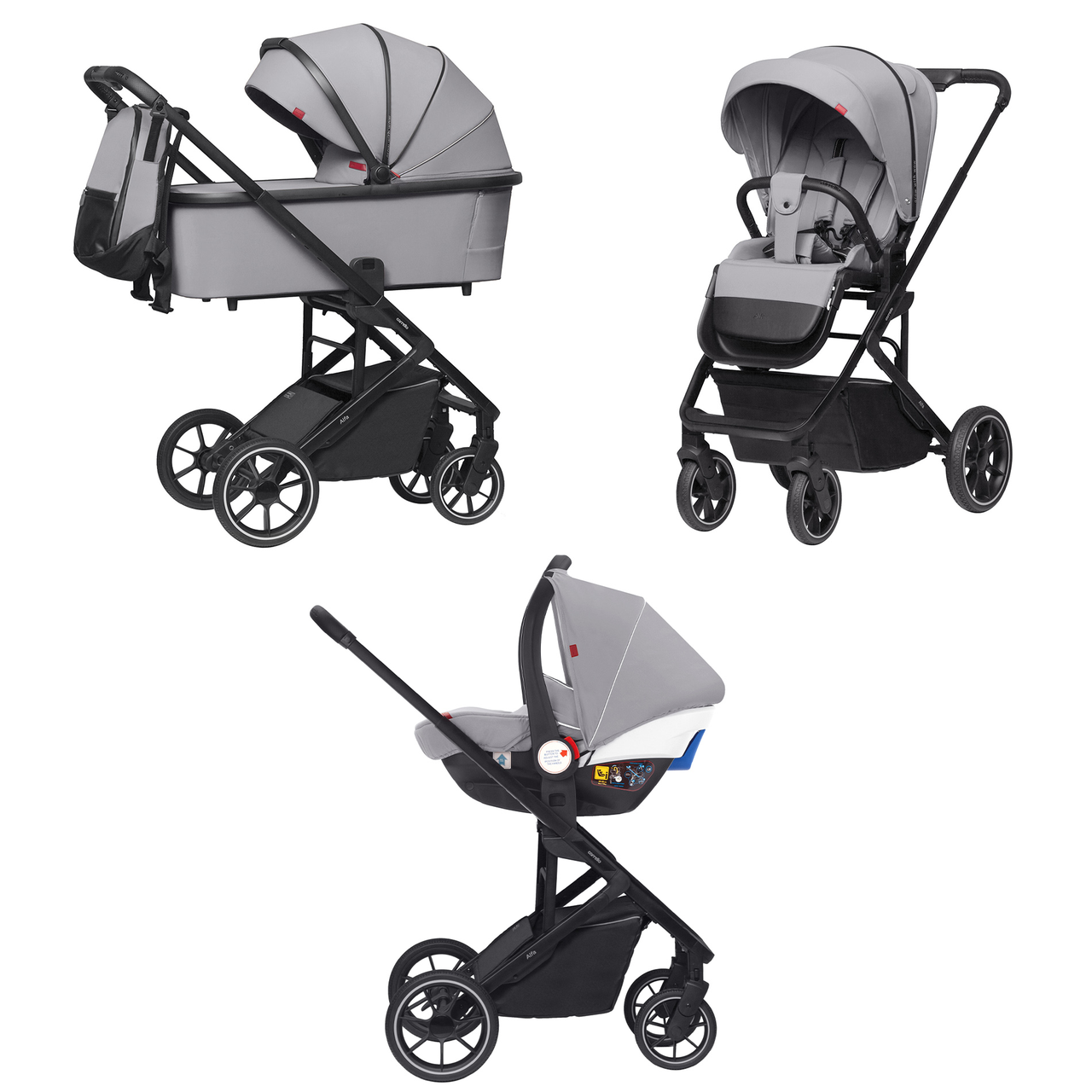 Коляска 3в1 Carrello Alfa Plus Альфа CRL-6508, Cloud Grey