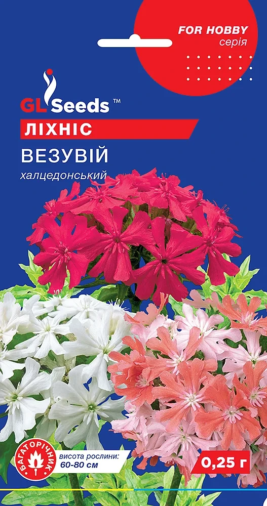 Ліхніс (гвоздика) Везувій суміш 0.25 г, GL Seeds, фото 1