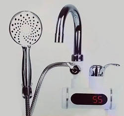 Миттєвий Проточний водонагрівач КРАН З ДУШЕМ Instant Electric Heating Water Faucet НІЖНЕЇ ПІДКЛЮЧЕННЯ