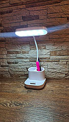 Світлодіодна акумуляторна настільна лампа WinnBoss 1958 3000-6000 К регулювання яскравості 40LED