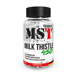 Розторопша, здорова печінка MST Milk Thistle 450 mg 100 caps
