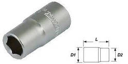 Whirlpower Головка 9 мм 1/4" 6 гр